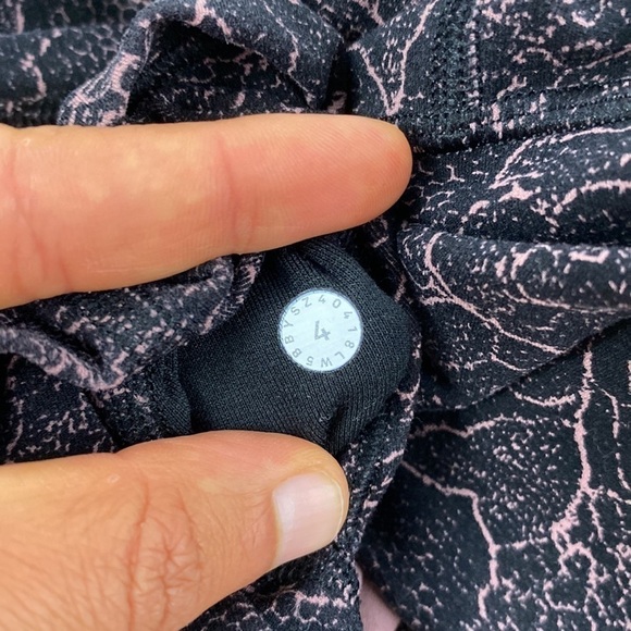 Lululemon Align Pant *Full Length 28" Lacescape Spanish Rose Black - Picture 4 of 6